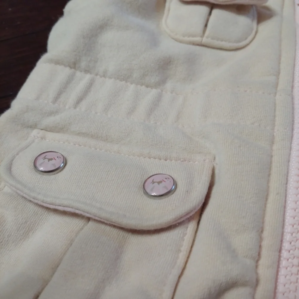 Baby Gap Vest, Size 3-6 Months, Beige & Pink